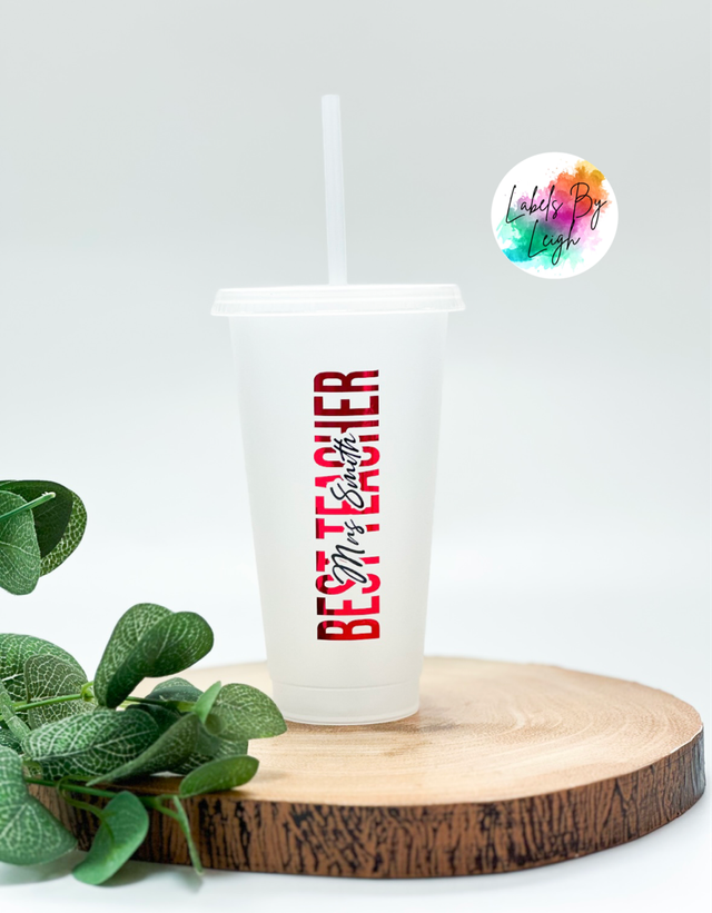Personalised Teacher Cold Cup 