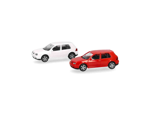 MiniKit: 2x Volkswagen (VW) Golf IV 4 portes Herpa 013956 H0