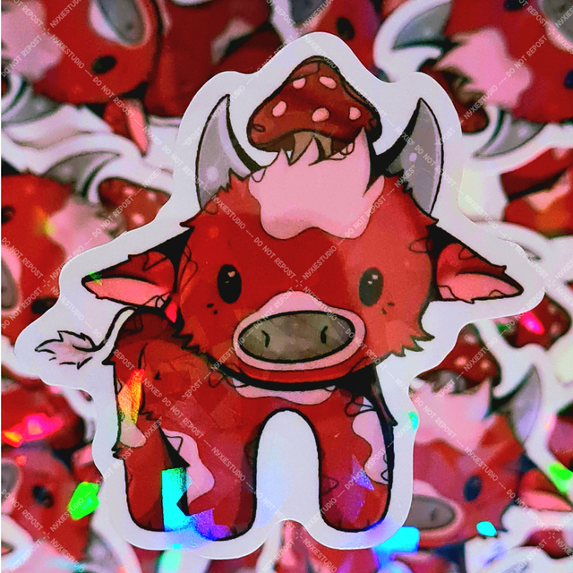 Red Cow Stickers