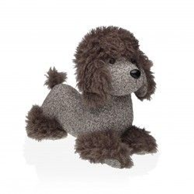 SUJETAPUERTAS PERRO CANICHE MARRON