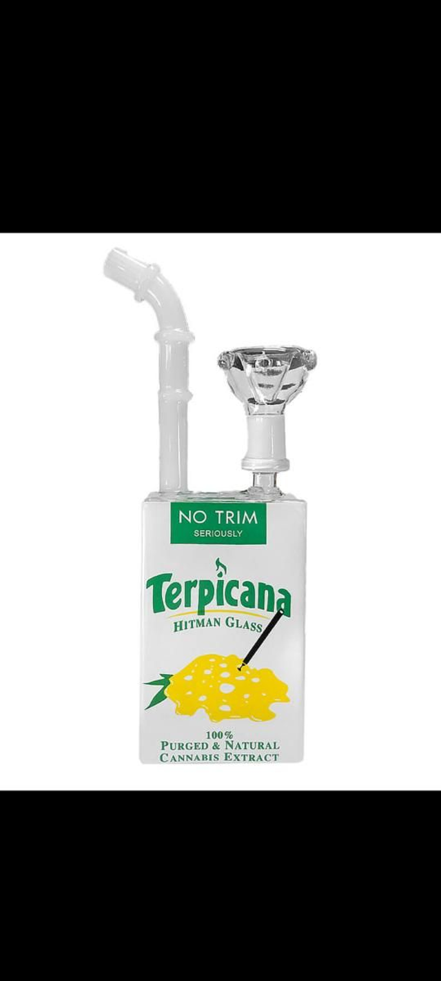 Orange Juice Glass Bong 19cm