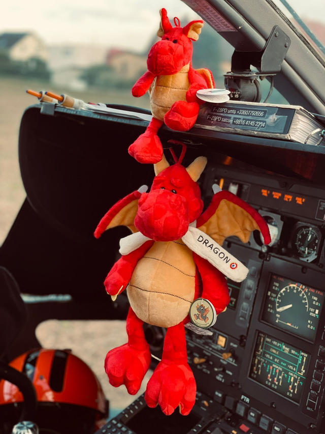 Peluche Dragon avec Echarppes