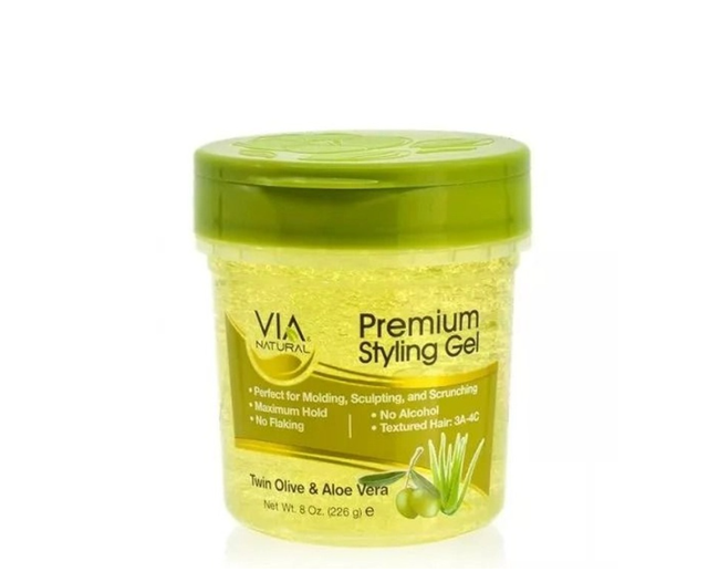 VIA NATURAL: STYLING GEL - OLIVE 8OZ