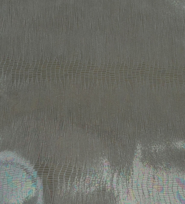 Chute de cuir doré holographique