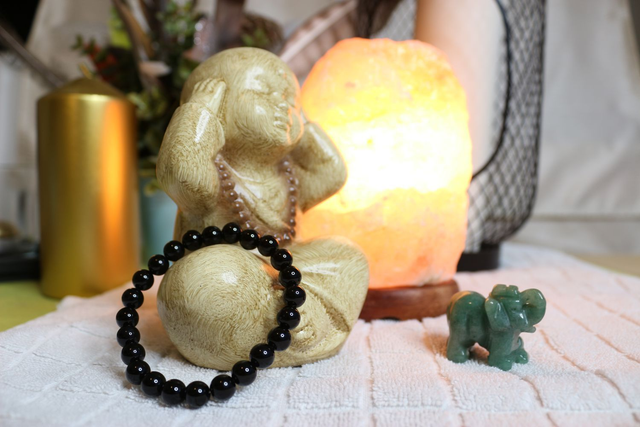 Bracelet Onix Noire 8mm - 