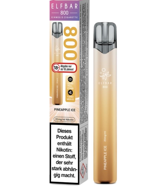 ELFBAR 800 Einweg E-Zigarette – Pineapple Ice | 20 mg