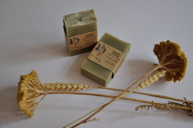 Green Avena : savon surgras à l'avoine colloïdale et à l'argile verte