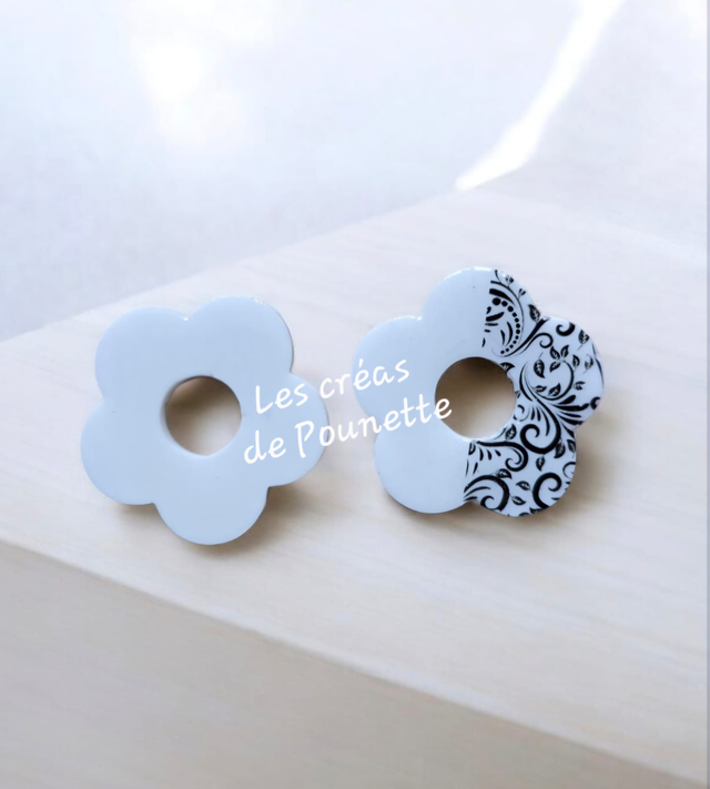 Pampilles fleurs réversibles