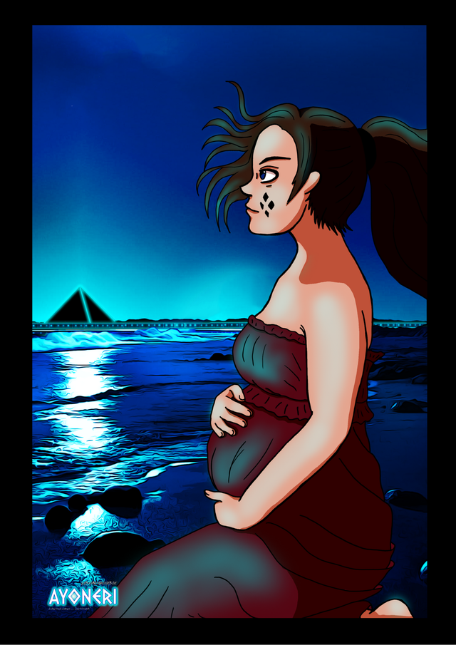 Print A4 - Mélody regarde vers l'avenir - Les Chroniques de Ayonéri  