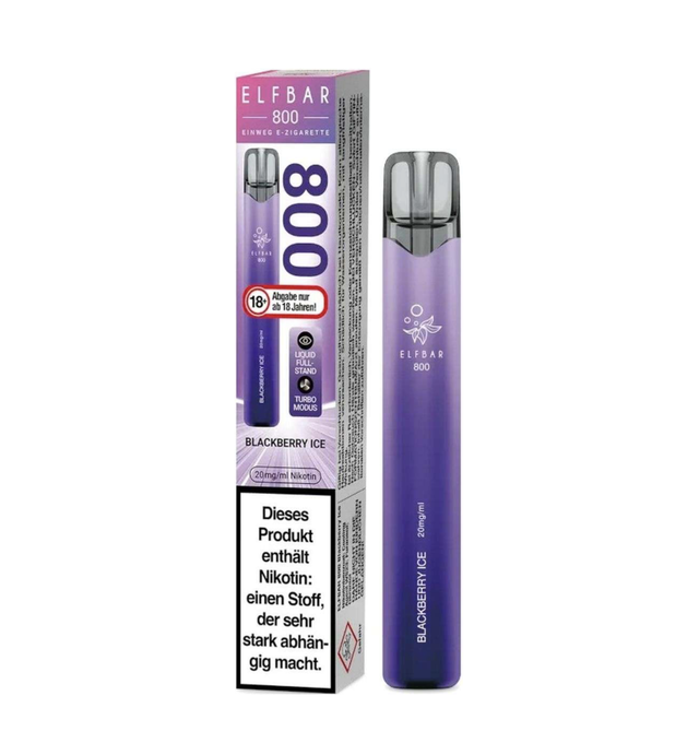 102 | Elfbar 800 Einweg E-Zigarette Blackberry Ice 20mg Nikotin/ml