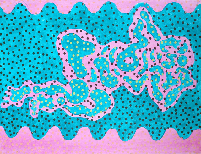 Akt, 50x65 akryl płótno 2019