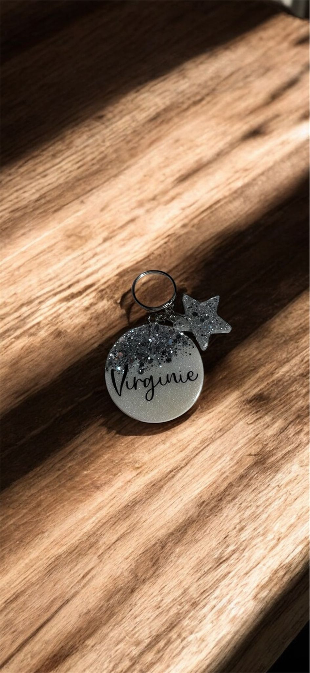 Porte clé rond personnalisable