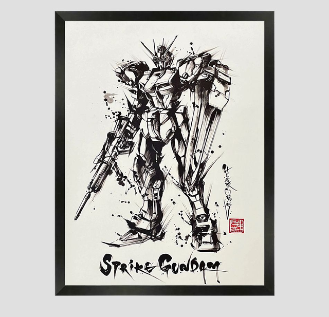 Strike Gundam A3 Framed Print