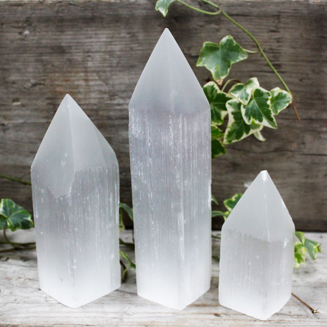 Selenite Pencil Point Towers