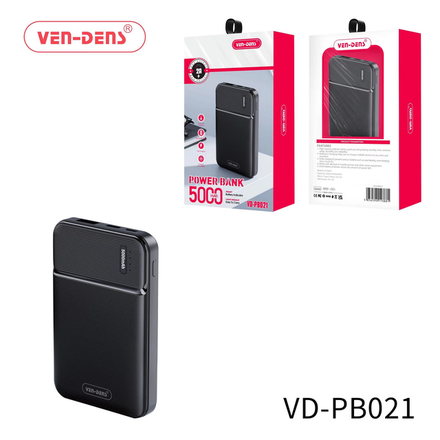 Power Bank 5000mAh White or Black (Qty 10 )