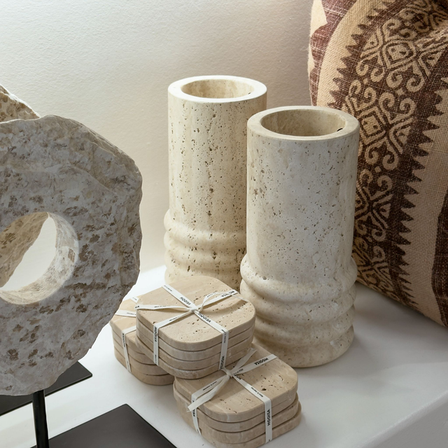 Travertine Vase