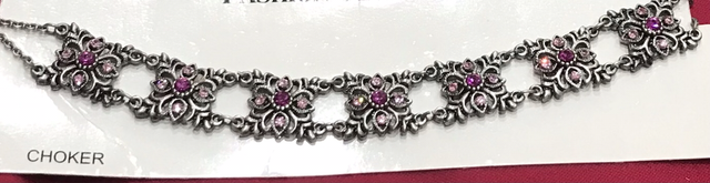 Pink Choker Necklace- NEC101