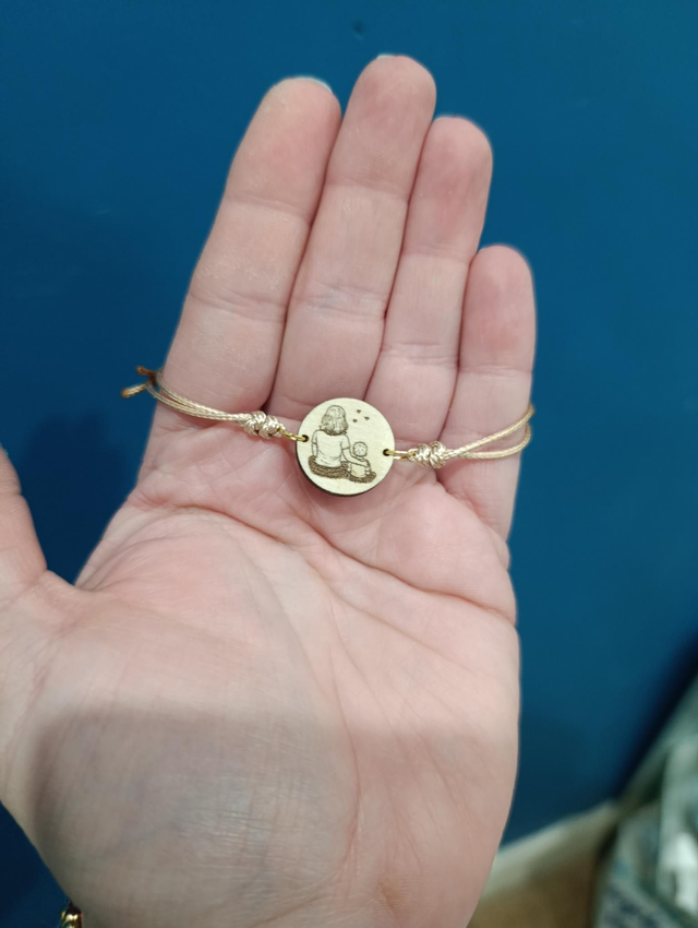 Médaillon bois personnalisé 