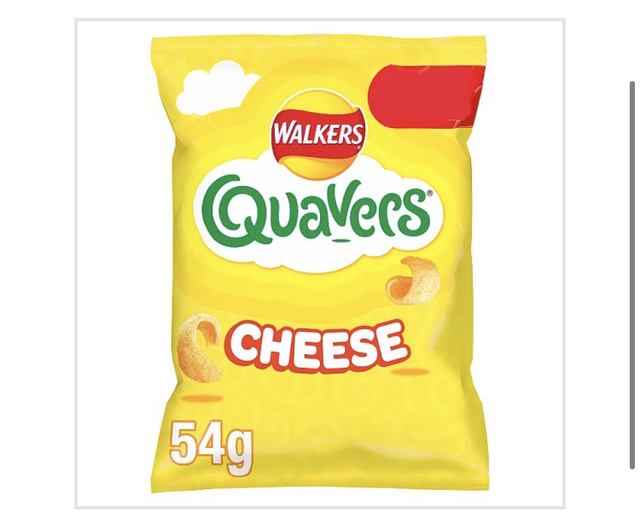 Walkers Quavers Cheese Snacks Crisps 54g
