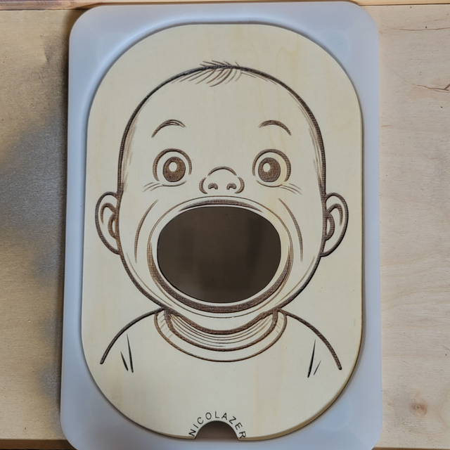 Insert sensoriel bois compatible trofast &quot;le bébé gourmand&quot;