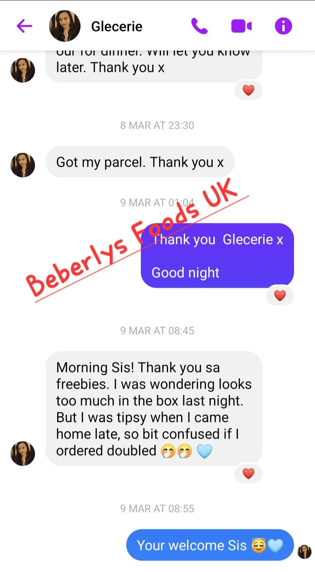 From Customer: Mrs Ylaya ( March 2024- England)