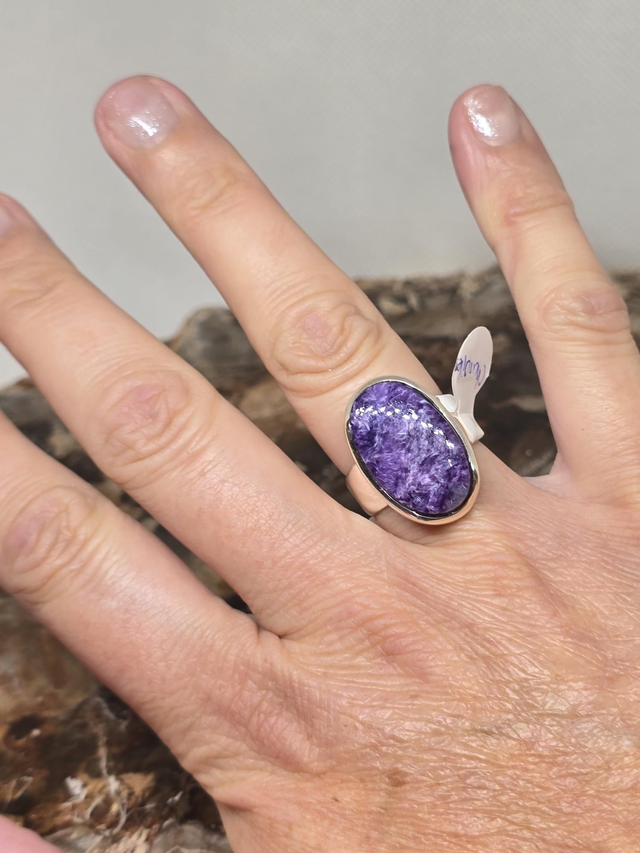 Bague Argent 925 et Charoïte