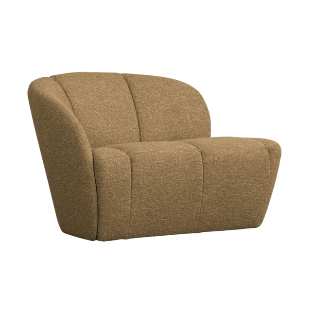 Mojo 2 zits bankje links bouclé mosterd 