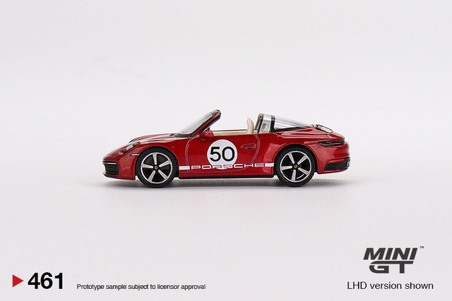 MGT00461 Mini GT 1/64 Porsche 911 Targa 4S Heritage Design Edition Cherry Red (LHD)