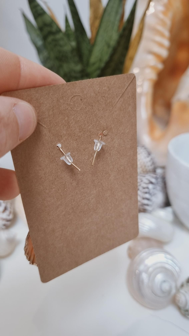 Boucles d'oreilles coquillages oranges