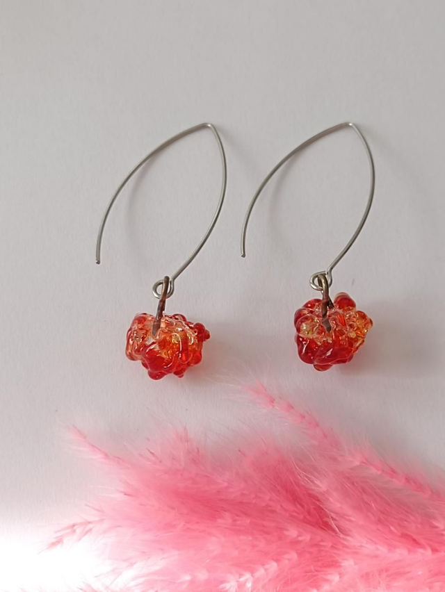 Boucles d&#039;oreilles Granity en verre 