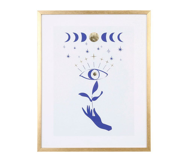 CADRE DECO OEIL BLEU