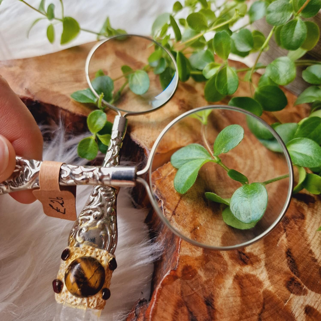 Magnifying Glass With Crystals