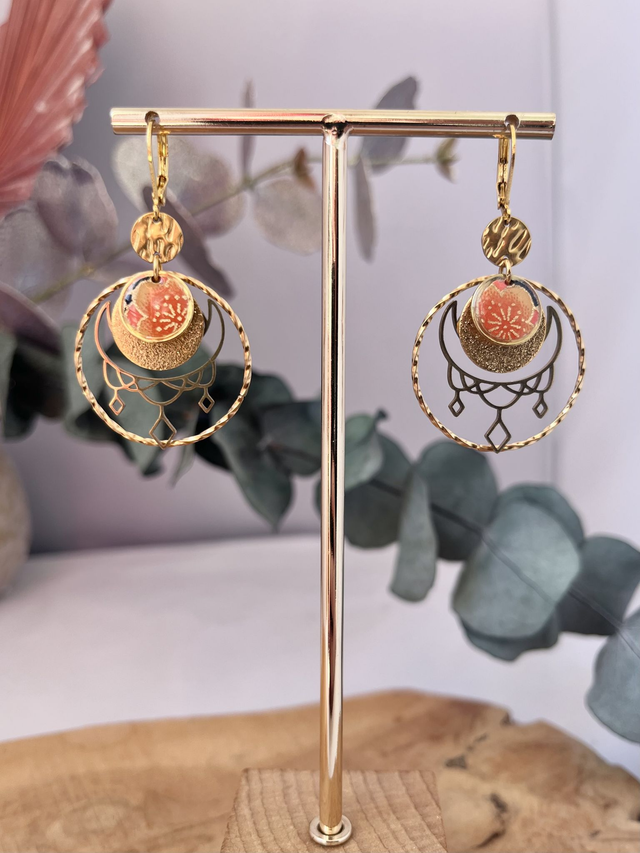 Boucles d’oreilles Lune 