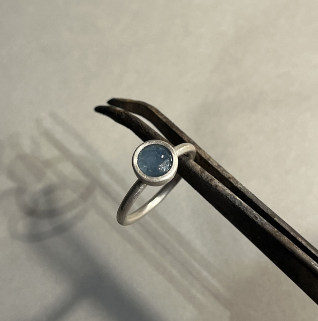 Ring MINIS Aquamarin 