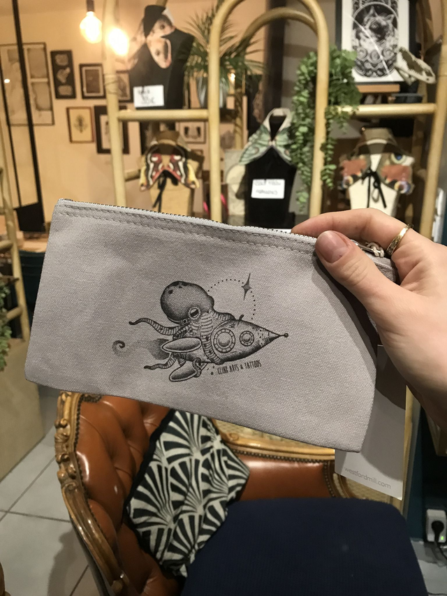 Pochette poulpe fusée 