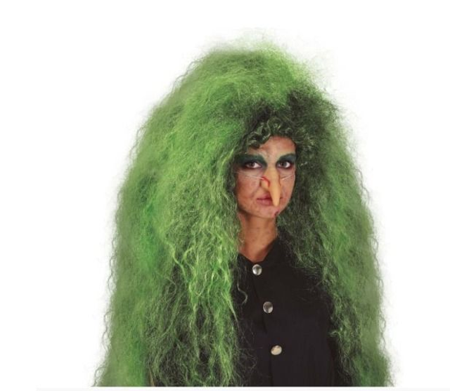 Carnevale ,   48066  PARRUCCA FOLTA VERDE IN SCATOLA