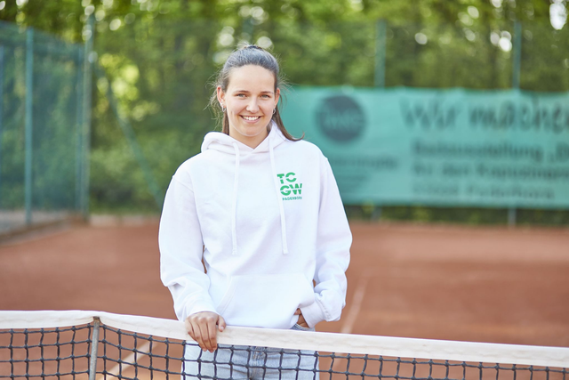 Hoodie Damen - TCGW Schriftzug klein Brust links