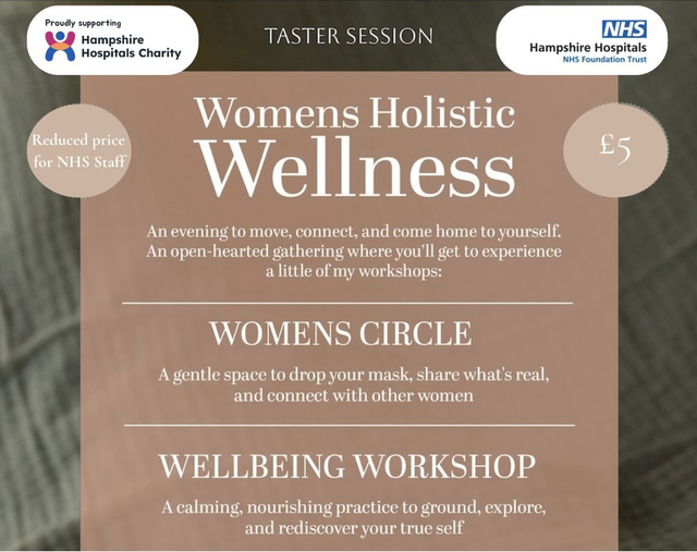 NHS Staff concession only - Women's Wellness Taster