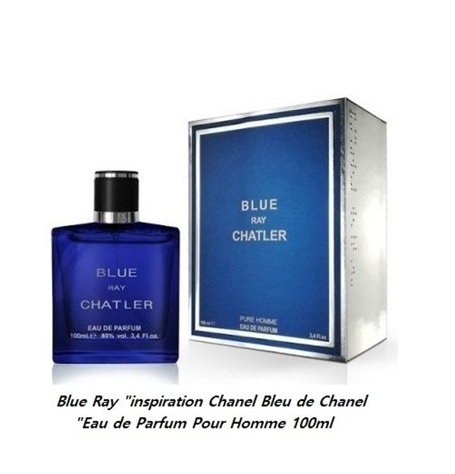 Blue Ray " inspiration Chanel Bleu de Chanel " Eau de Parfum Pour Homme 100ml 