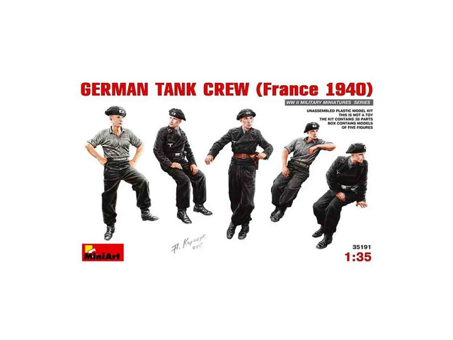GERMAN TANK CREW (France 1940)- miniart 35191 1/35