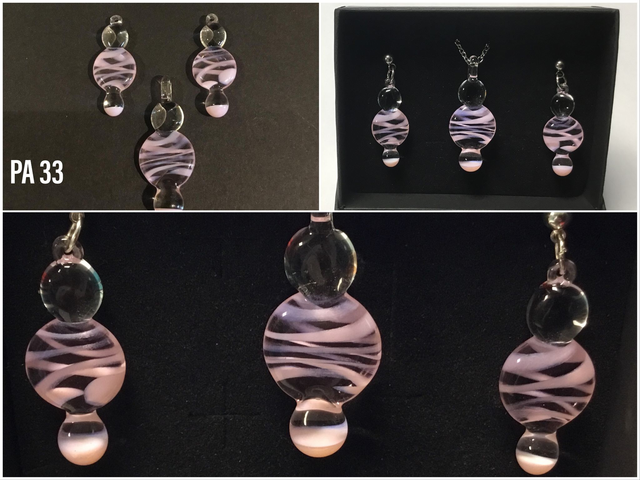 Parure pendentif boucles d’oreilles réf PA 033