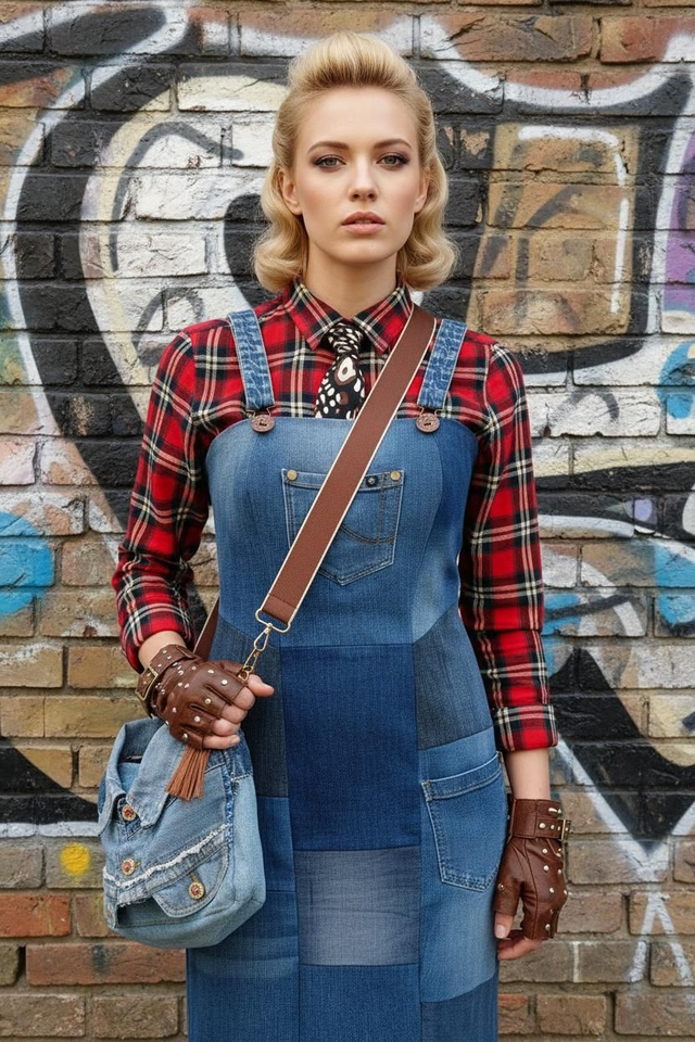 Borsa Denim a tracolla 