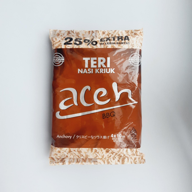 ACEH Teri Nasi Kriuk Rasa BBQ - Petit Anchois Croustillants Saveur Barbecue