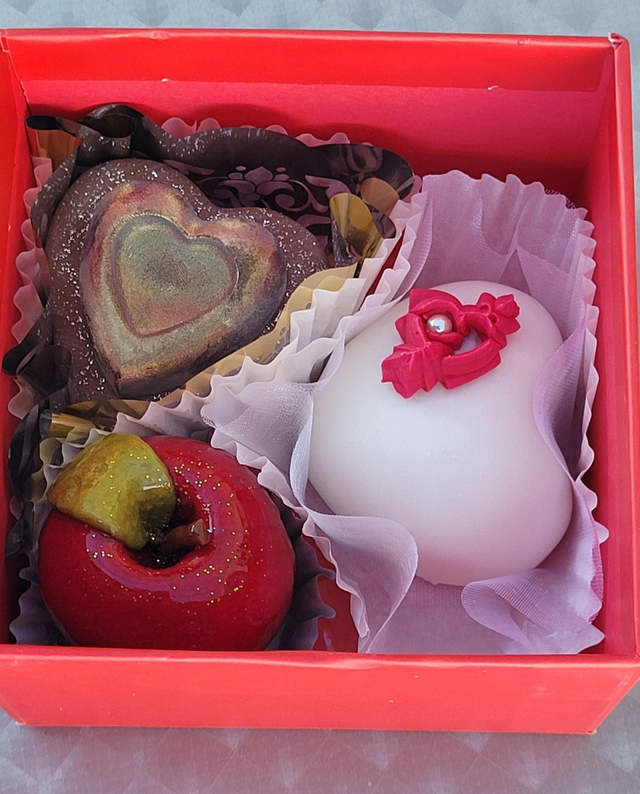 Coffret cadeau cœur de 3 pièces