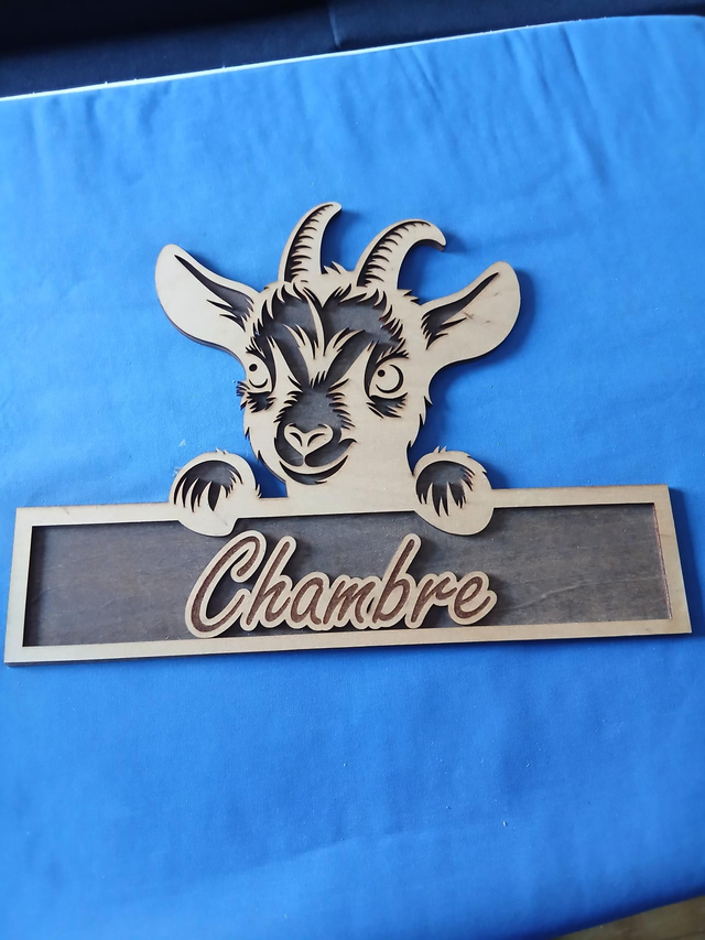Plaque chambre