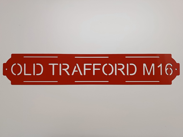 Old Trafford M16 Sign