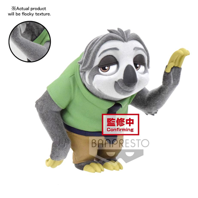 Flash - Disney &quot;Zootopia&quot; - Figurine Fluffy Puffy 9cm Ver.B MIX FIG 🐢💨