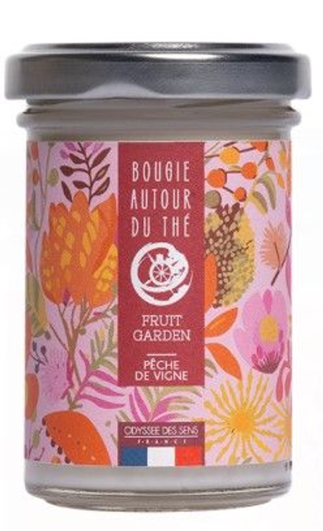 Bougie Autour du Thé Pêche de Vigne 80g 