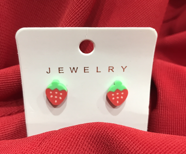 Children Red Earrings - CRE06