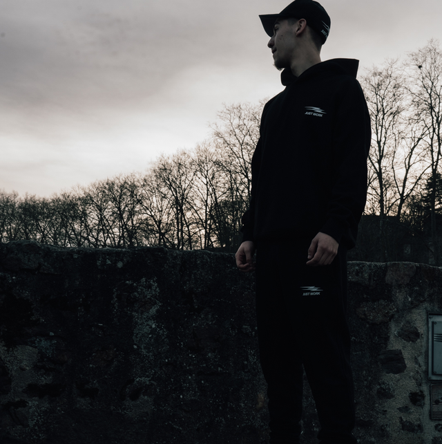 Ensemble just work coton noir 